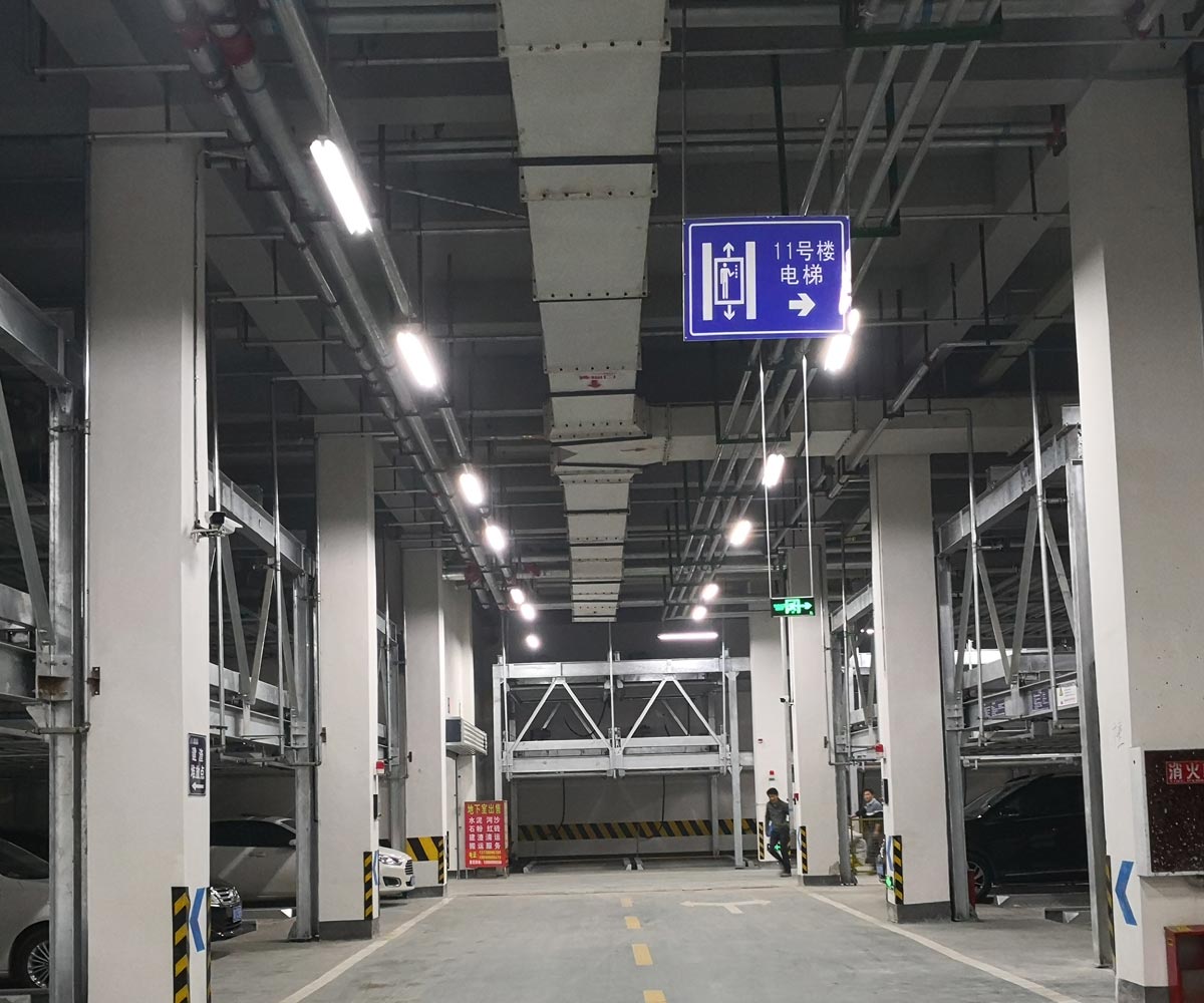 麥積三層升降機械車庫